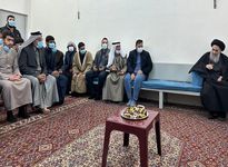 جدیدترین تصویر از دیدار مردمی آیت‌الله سیستانی
